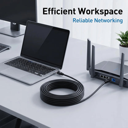 Cat 6 Gigabit Ethernet Cable — Black, Blue or White