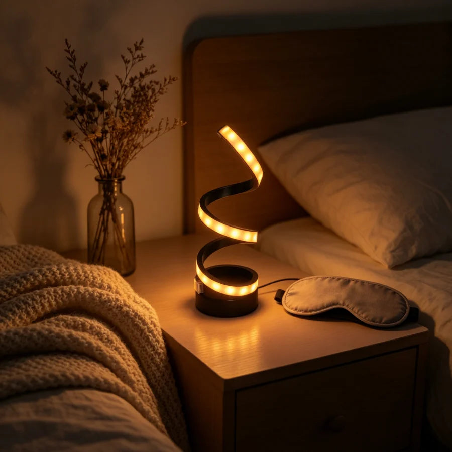 USB RGB Spiral Desk Lamp