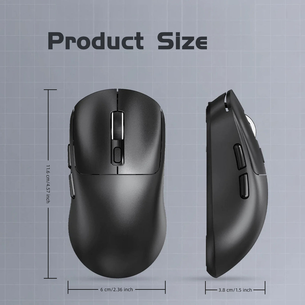 T-WOLF Tri-Mode Wireless RGB Gaming Mouse — 8,000 DPI