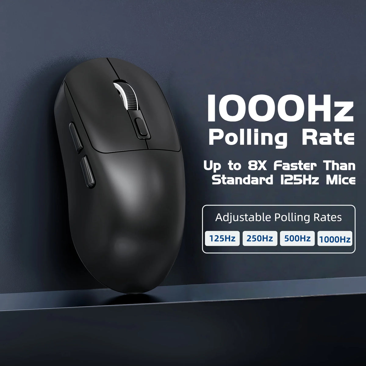 T-WOLF Tri-Mode Wireless RGB Gaming Mouse — 8,000 DPI