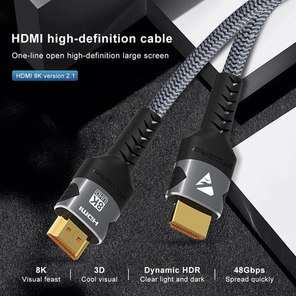 8K HDMI 2.1 Cable — 4K 120Hz / 8K 60Hz