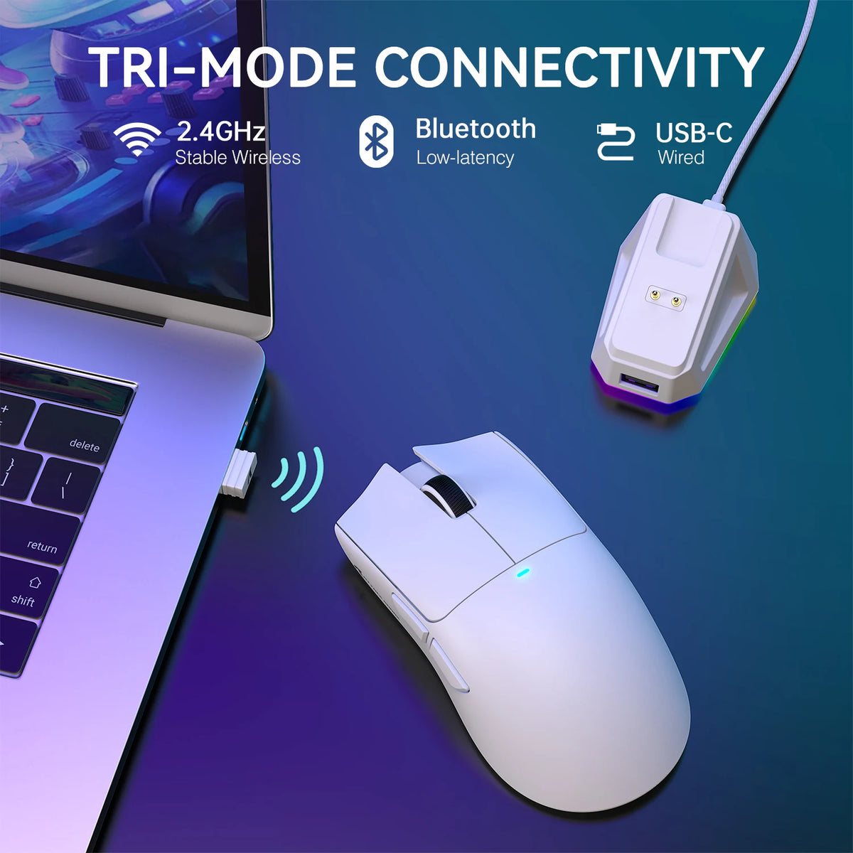 ATTACK SHARK X11 Wireless RGB Gaming Mouse