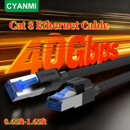 CYANMI Cat 8 / Cat 6 High-Speed Ethernet Cable — Multiple Lengths
