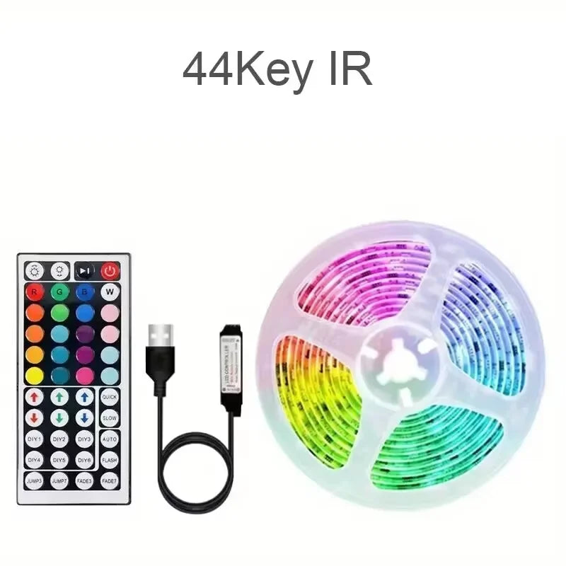 USB RGB LED Strip Lights — App & Remote Control, 2–20 m