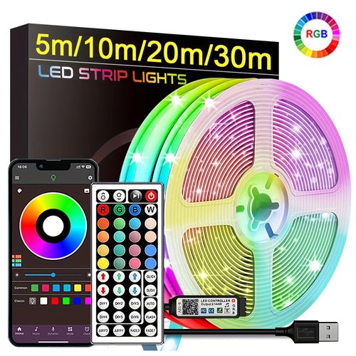 RGB LED Strip Lights with App & Remote
