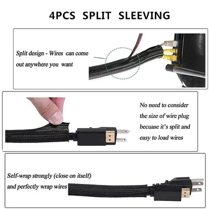 173-Piece Cable Management Kit for Gaming Desks