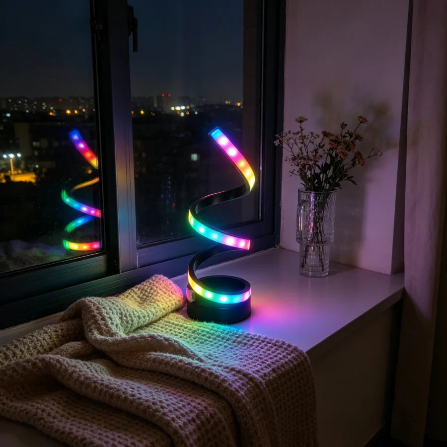 USB RGB Spiral Desk Lamp