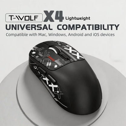 T-WOLF Tri-Mode Wireless RGB Gaming Mouse — 8,000 DPI