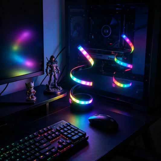 USB RGB Spiral Desk Lamp