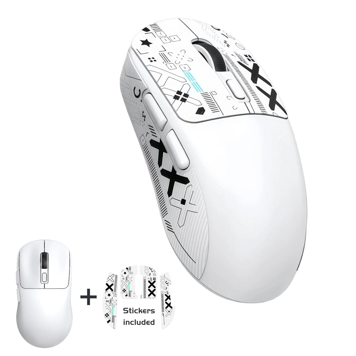 T-WOLF Tri-Mode Wireless RGB Gaming Mouse — 8,000 DPI