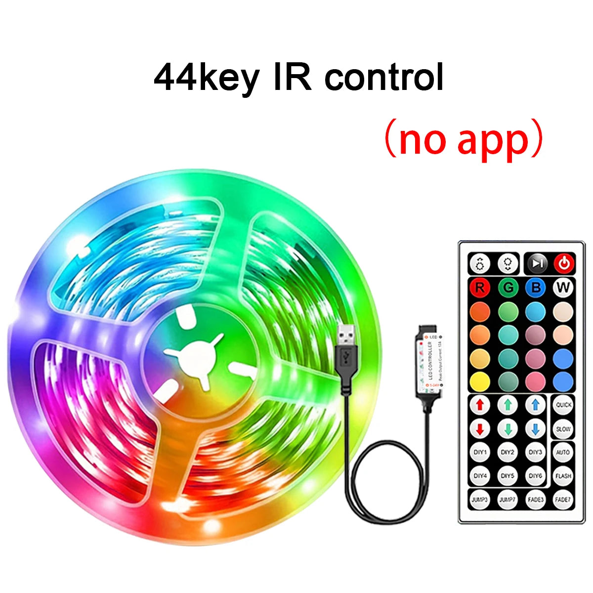 RGB LED Strip Lights with App & Remote
